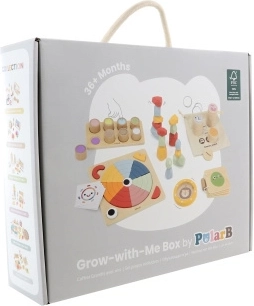 POLARB træ-uddannelsesboks GROW-WITH-ME 36+ måneder