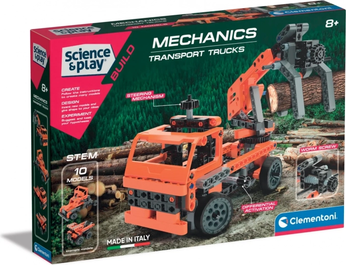 Clementoni Science & Play Mekanisk Laboratorium – transport-lastbiler 10-i-1