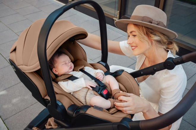Barnevogn Smile 5Z med dyb klapvogn og autostol Baby-Safe Pro Style, Støvet Rose