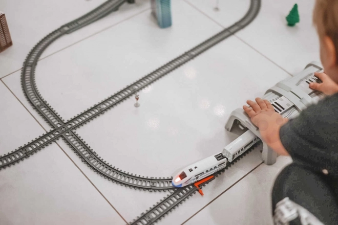 Elektrisk togsæt Woopie med bro og tunnel