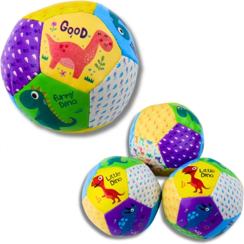 Sæt med bløde bolde dinosaurer 9 cm 3 stk