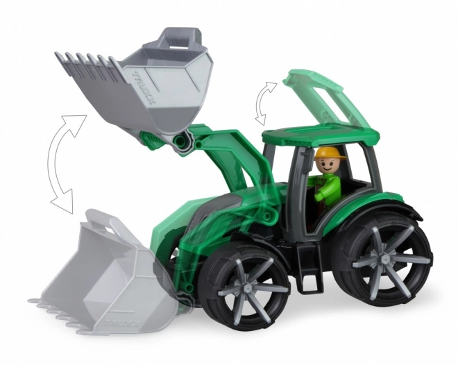 Auto Truxx 2 traktor med skovl plast 32cm med figur 24m+