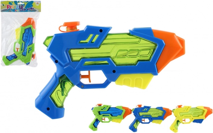 Plastisk vandpistol 22 cm – 3 farver