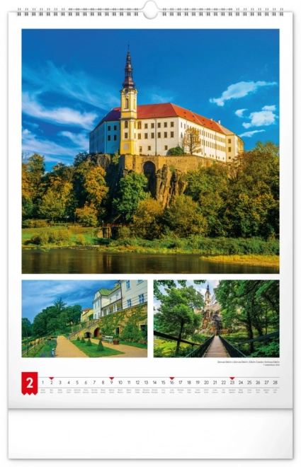 Vægkalender Mit land 2025, 33 × 46 cm