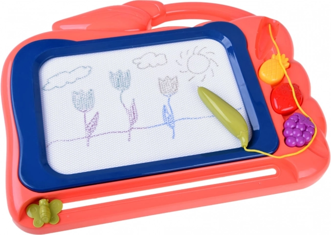 Kreativ tegning på farverig baggrund
