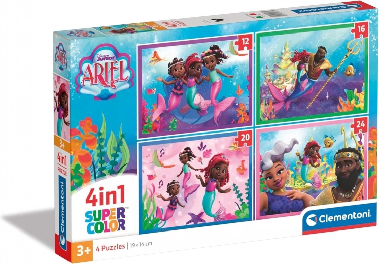 Clementoni puslespil Ariel 4 i 1 (12–24 brikker)