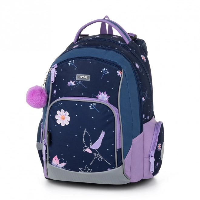 Skole rygsæk OXY GO Blomster