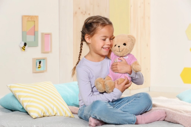 Bamse BABY born, lyserødt tøj