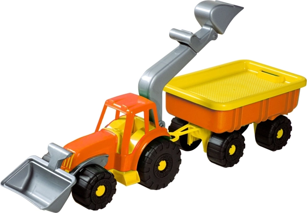 Androni traktorfrontlæsser med anhænger Power Worker 58 cm – Orange