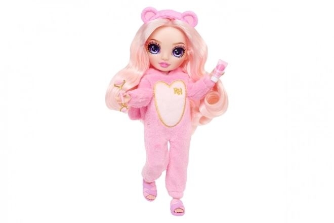 Dukketeater Rainbow High Junior til Pyjamasfest, Bella Pink