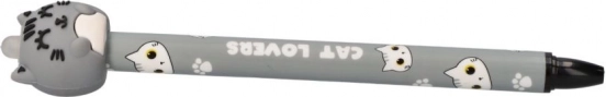 Sletbar pen med 3D kattemotiv 0,5mm