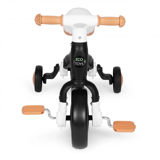 Løbecykel med pedaler og støttehjul sort ECOTOYS