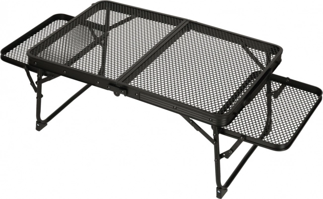 Sammenklappeligt campingbord med aluminiumskonstruktion