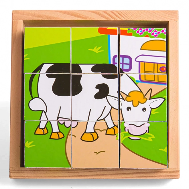 Puslespils billeder blokke Dyr