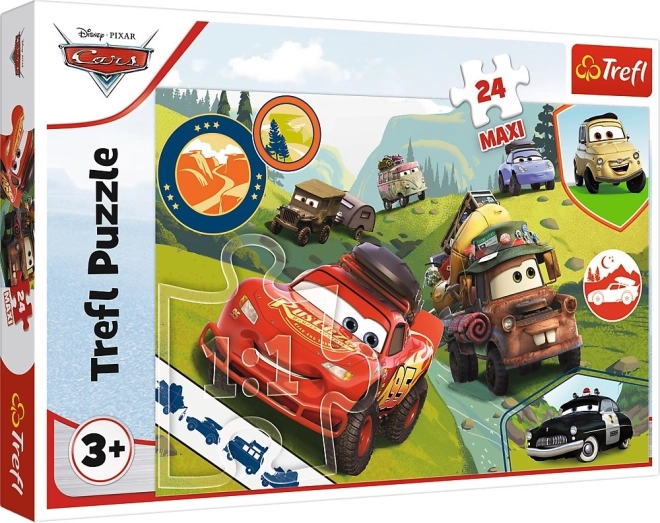 Puslespil 24 Maxi Glade biler Disney Biler 3
