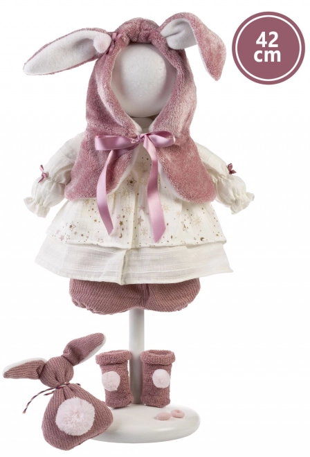 Llorens 424J JULIA - realistisk dukke med lyde og blødt stoflegeme - 42 cm