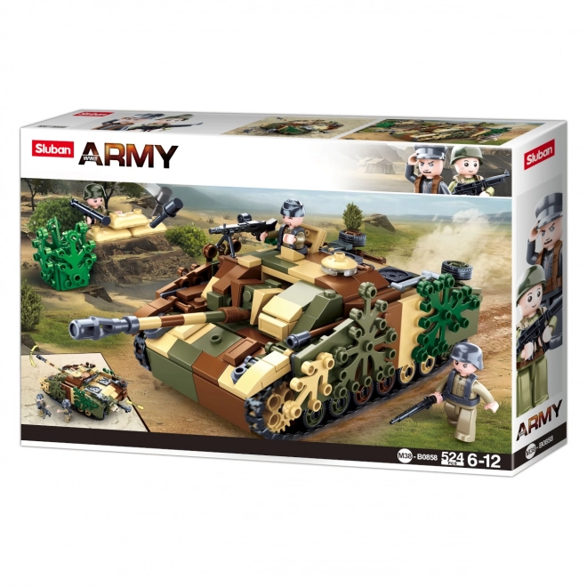 Sluban Army N38-B0858 Maskeret pansret tank