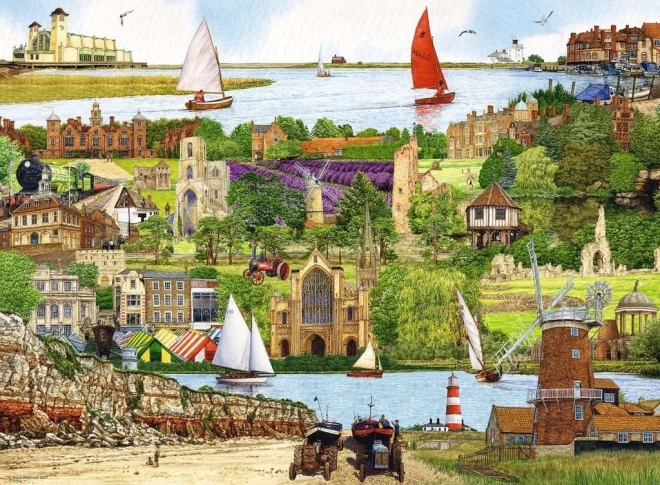 Puslespil Flugt til Norfolk