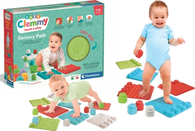 Clementoni Soft Clemmy sensoriske måtter med klodser