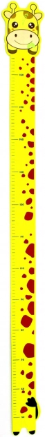 Meter til væg med girafmotiv 165 cm