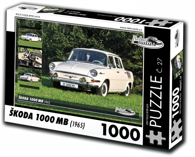 Puslespil RETRO-AUTA Škoda 1000 MB (1965) – 1000 brikker