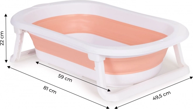 ECOTOYS Foldbar balje, lyserød