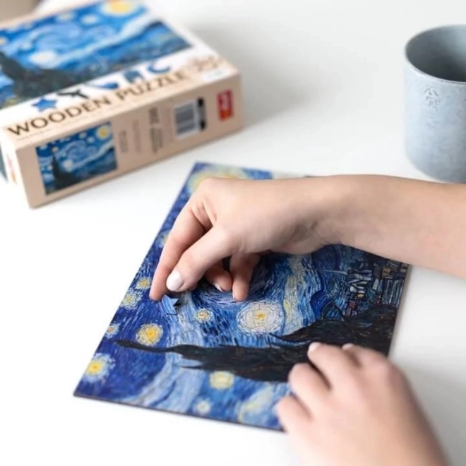 Træpuslespil Vincent van Gogh - Stjernenatten 200 brikker