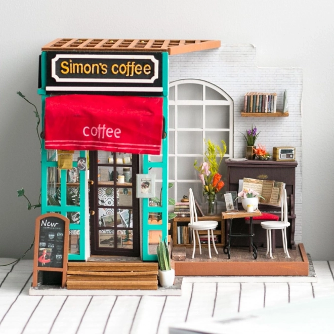 Simons Café - DIY Miniature café i dukkehus