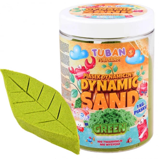 Tuban kinetisk sand 1kg grøn