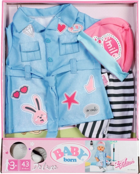 BABY born denim kjole deluxe 43 cm