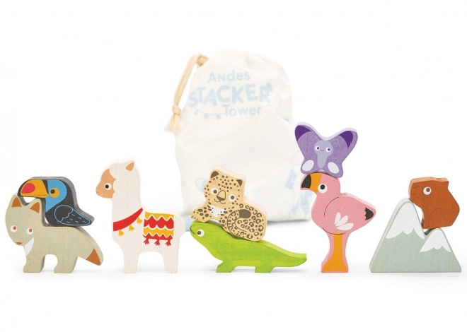 Balanceret Tårn La Toy Van Petilou - zoo dyre