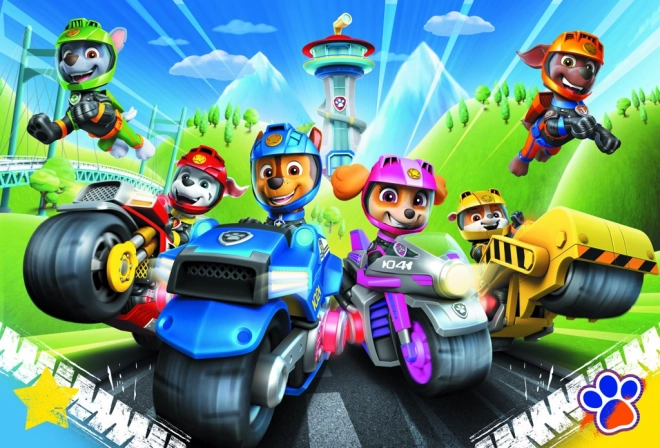 Puslespil 100 brikker Paw Patrol på motorcykler