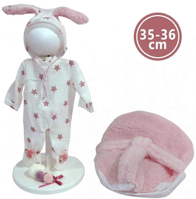 Llorens M635-86 tøj til dukke baby NYFØDT størrelse 35-36 cm