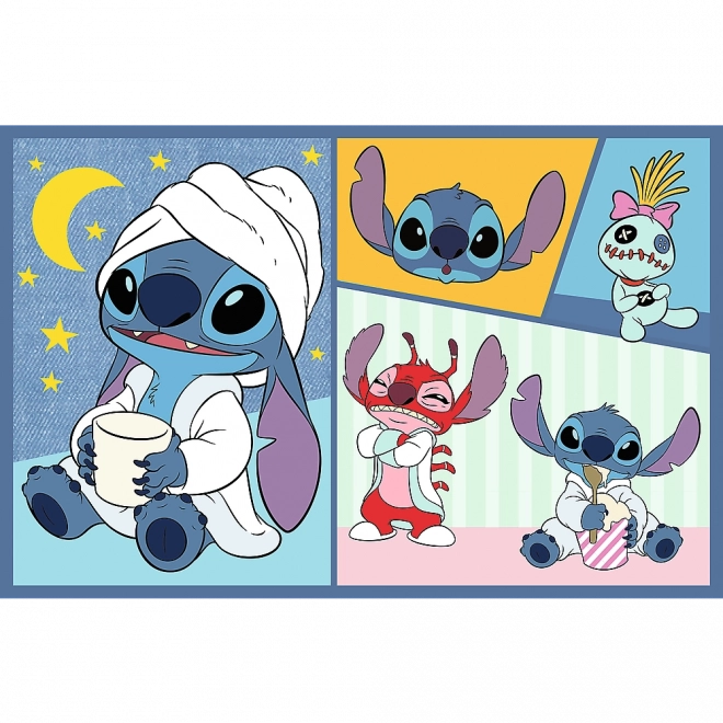 Puslespil 2x70 - Disney Lilo og Stitch - Ingen kedsomhed med Stitch