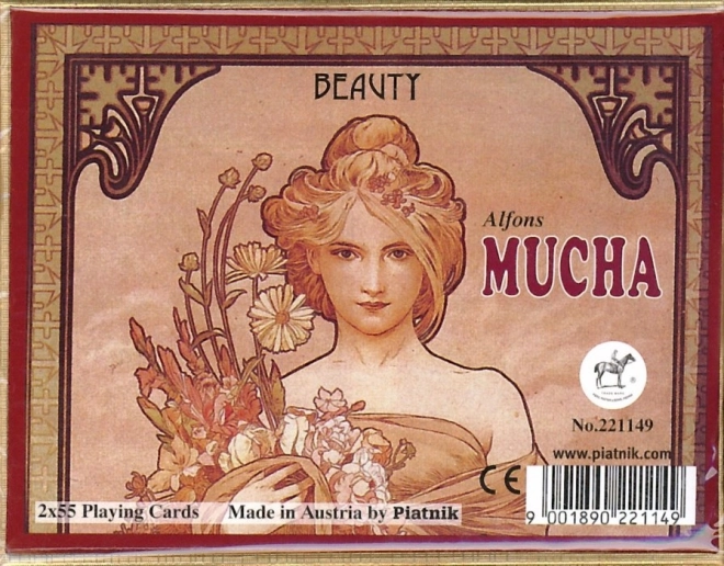 Spillekort Joker – Skønhed af Alphonse Mucha