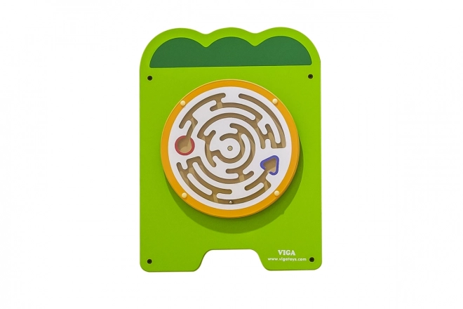 Trævægmonteret montessoripanel - krokodille
