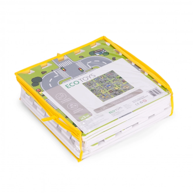 Stor EVA skummåtte til børn By 90,5x90,5 cm 21 stk ECOTOYS