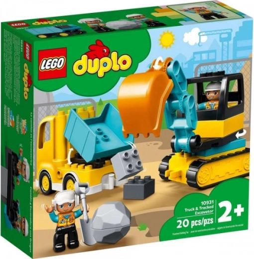 LEGO DUPLO lastbil og bæltegravemaskine
