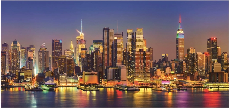 Panoramapuslespil Skyskrabere i New York