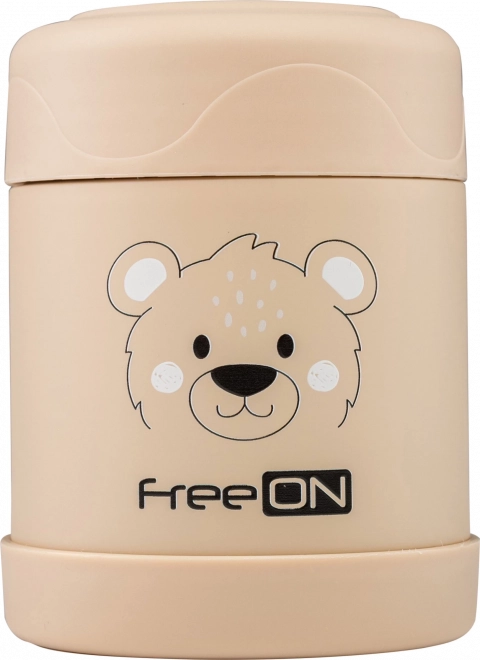 FreeON Termoflaske til mad rustfrit stål 350 ml - beige