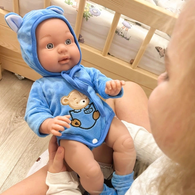 Woopie kongelig dukke baby i bjørnedragt 46 cm