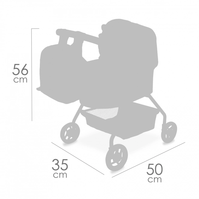 DeCuevas 86080 Min første dukkevogn med rygsæk COCO 2024 - 56 cm