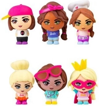 Samlerfigur BARBIE fra MATTEL – overraskelse 2-i-1 (6 varianter)