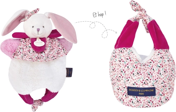 Doudou Kanin i taske 3-i-1