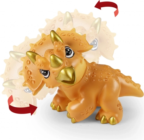Sjov dinosaurus Triceratops 13 cm