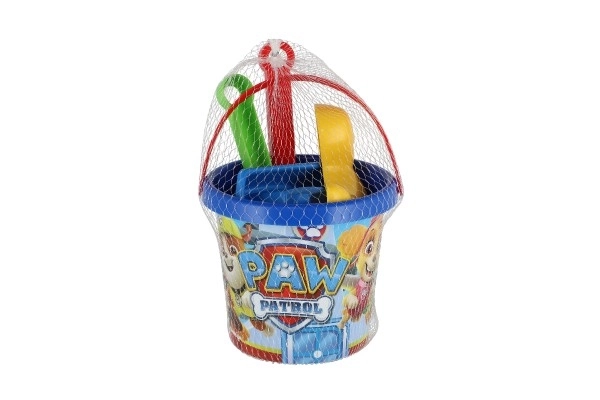 Sæt til sand 5 stk plastik Paw Patrol/Tlapková patrulje blå i net 12x22x12cm 12m+ Wader