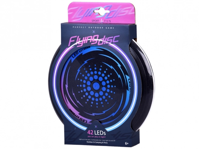 Flyvende disk med LED-belysning