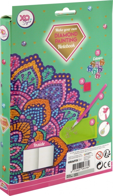 Blok A5 Lilla Mandala Diamantmaleri