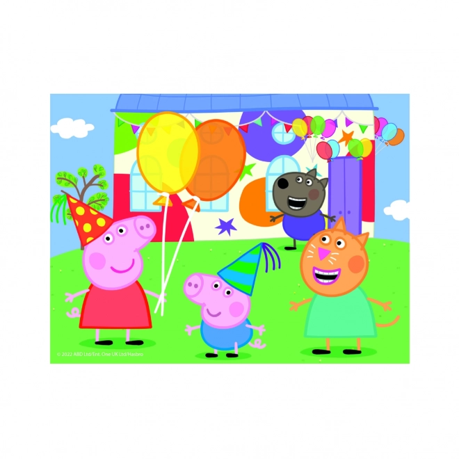 PEPPA GRIS 12 Træ licens terninger