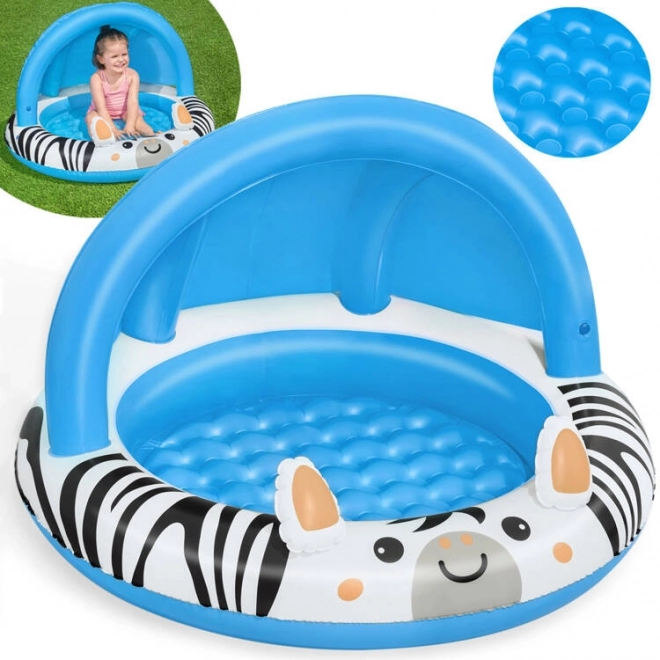Børnebassin med skur Bestway Zebra